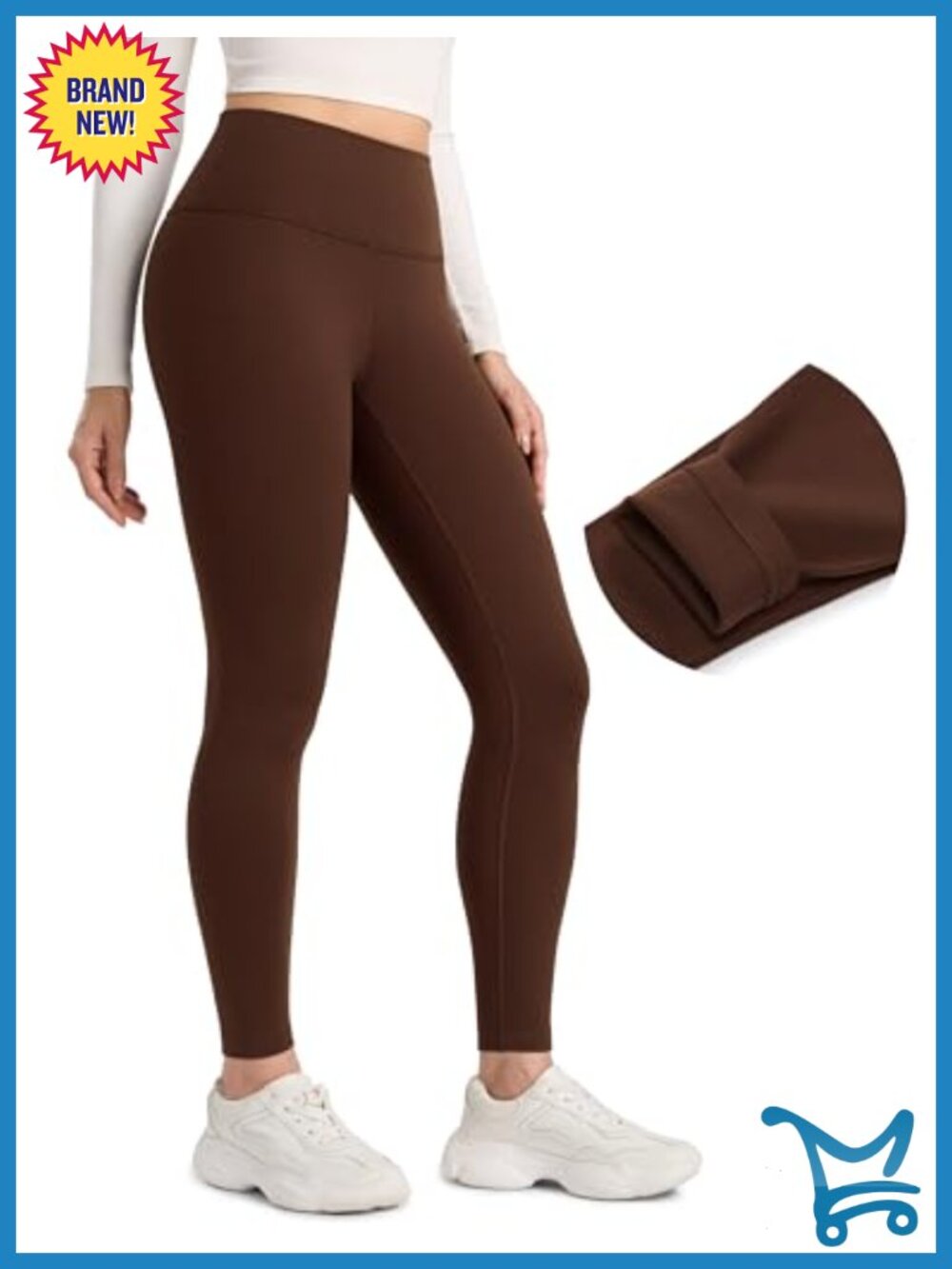 Fleece Lined Leggings High Rise 28 Inseam Thermal Yoga Pants